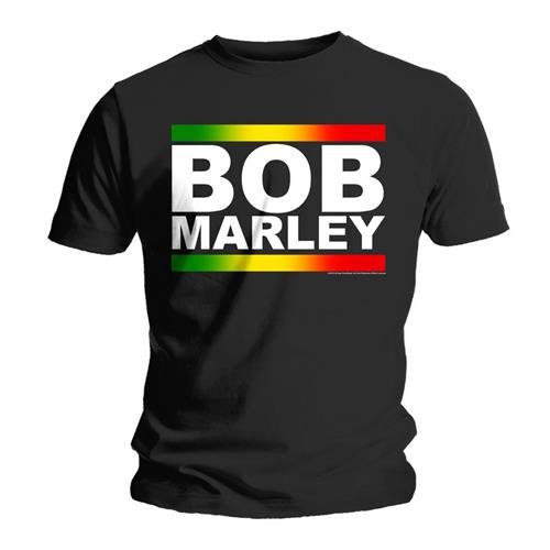 Bob Marley · Bob Marley Unisex T-Shirt: Rasta Band Block (T-shirt) [size XL] [Black - Unisex edition] (2015)