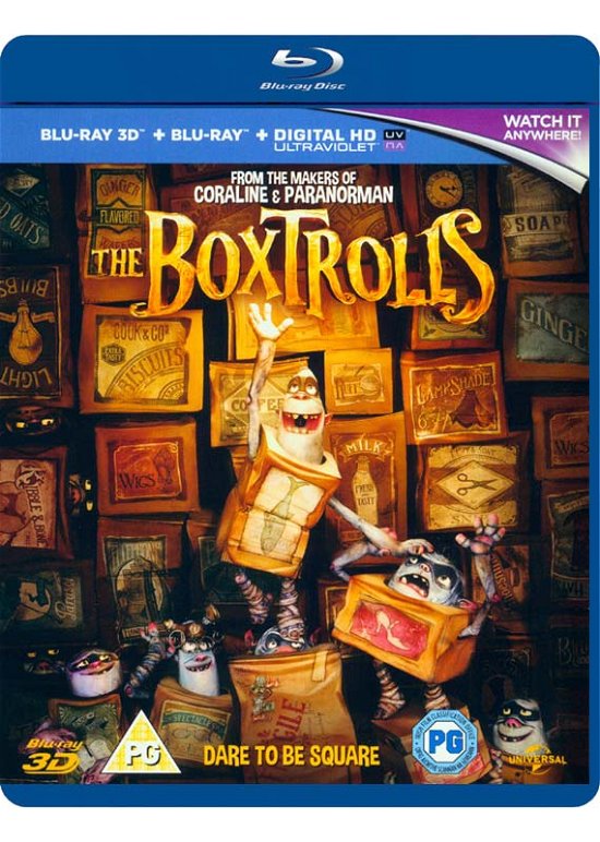 Cover for The Boxtrolls (Blu-ray 3D) · The BoxTrolls 3D+2D (Blu-ray) (2015)