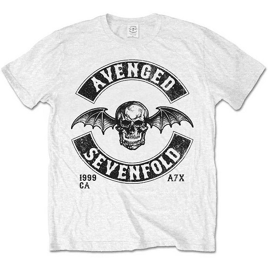 Cover for Avenged Sevenfold · Avenged Sevenfold Unisex T-Shirt: Moto Seal (T-shirt) [size S] [White - Unisex edition]