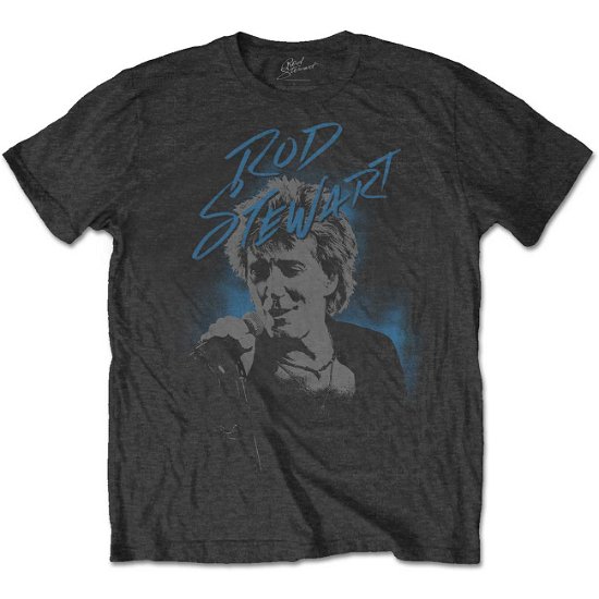 Cover for Rod Stewart · Rod Stewart Unisex T-Shirt: Scribble Photo (T-shirt) [size S] [Grey - Unisex edition]