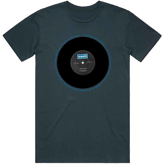 Cover for Oasis · Oasis Unisex T-Shirt: Live Forever Single (T-shirt) [size XL] [Blue - Unisex edition]