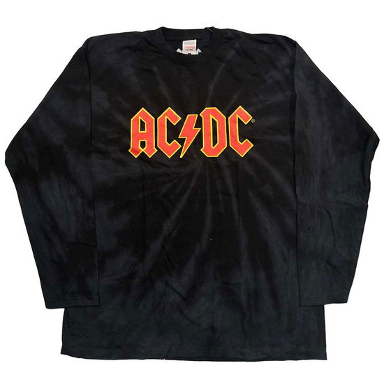 AC/DC Unisex Long Sleeve T-Shirt: Logo (Wash Collection) - AC/DC - Koopwaar -  - 5056561017105 - 