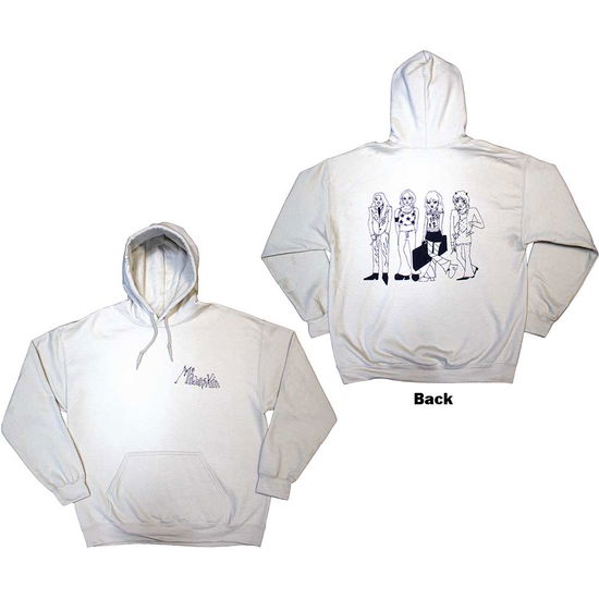 Cover for Måneskin · Maneskin Unisex Pullover Hoodie: Pocket Logo &amp; Mini Doodles (Back Print &amp; Ex-Tour) (Hoodie) [size L]