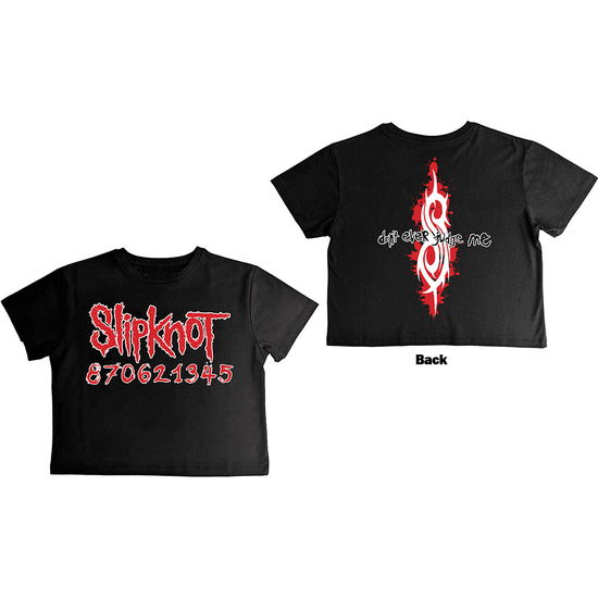 Slipknot Ladies Crop Top: Don't Ever Judge Me (Back Print) - Slipknot - Merchandise -  - 5056737296105 - October 17, 2024