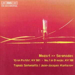 Cover for Mozart / Tapiola Sinfonietta / Kantorow · Serenades 1 (CD) (2001)