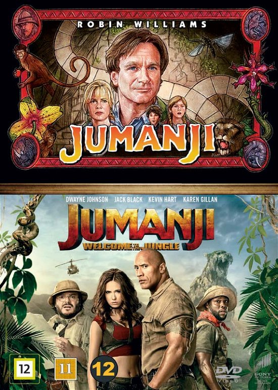Cover for Robin Williams / Dwayne Johnson / Jack Black / Kevin Hart / Karen Gillian · Jumanji / Jumanji: Welcome to the Jungle (DVD) (2018)