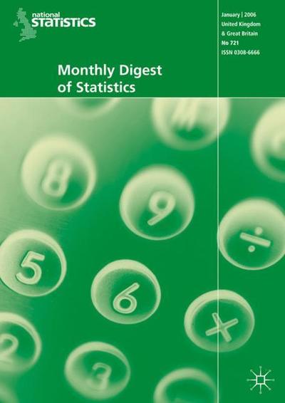 Cover for Na Na · Monthly Digest of Statistics Vol 743, November 2007 (Paperback Book) (2007)