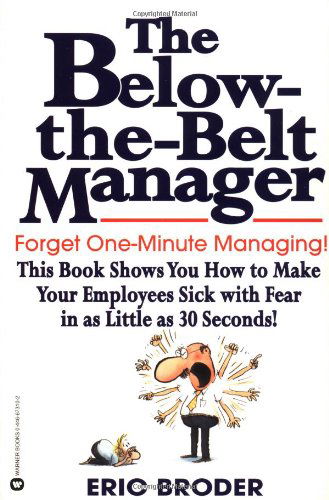 Cover for Eric Broder · Below The Belt Manager (Paperback Book) (1998)
