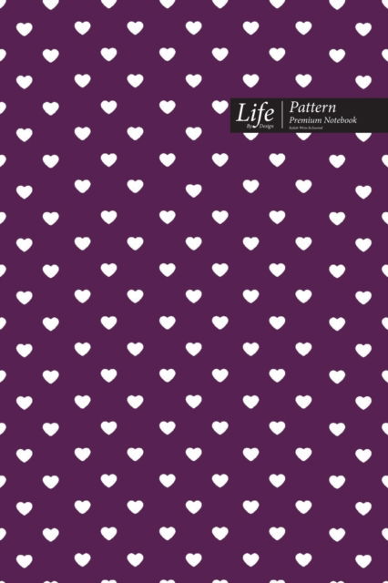 Cover for Design · Hearts Pattern Composition Notebook, Dotted Lines, Wide Ruled Medium Size 6 x 9 Inch (A5), 144 Sheets Purple Cover (Pocketbok) (2020)