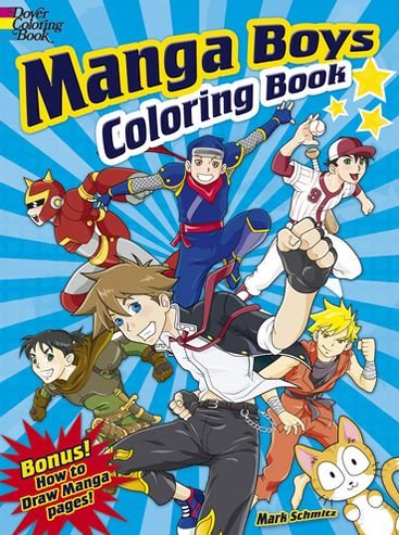 Cover for Mark Schmitz · Manga Boys Coloring Book - Dover Coloring Books (Paperback Book) (2013)