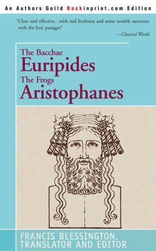 Cover for Aristophanes · The Bacchae / the Frogs (Paperback Book) (2003)
