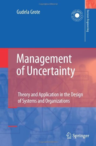 Cover for Gudela Grote · Management of Uncertainty: Theory and Application in the Design of Systems and Organizations - Decision Engineering (Taschenbuch) [2009 edition] (2012)