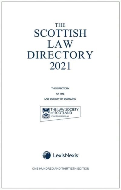 Cover for The Scottish Law Directory: The White Book 2021 (Hardcover Book) (2021)