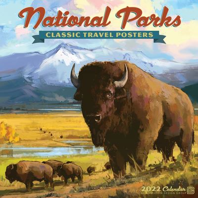 Cover for Anderson Design Group · National Parks Vintage Art 2022 Mini Wall Calendar, by Anderson Design Group (Calendar) (2021)