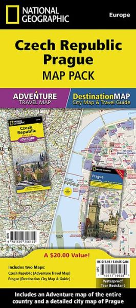 Cover for National Geographic Maps - Adventure · Czech Republic, Prague, Map Pack Bundle: Travel Maps International Adventure / Destination Map (Map) [2015th edition] (2023)