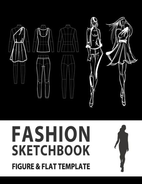 Cover for Lance Derrick · Fashion Sketchbook Figure &amp; Flat Template (Paperback Book) (2019)