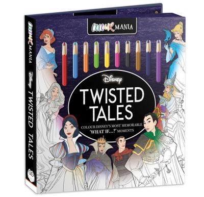 Cover for Robin Benway · Disney: Twisted Tales Colourmania - Colouring Book and Pencil Set (Paperback Book) (2024)