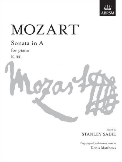 Cover for Wolfgang Ama Mozart · Sonata in A, K.331 - Signature Series (ABRSM) (Partituren) (1989)