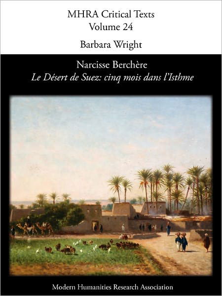 Cover for Barbara Wright · Narcisse Berch Re, 'le D Sert De Suez: Cinq Mois Dans L'isthme' (Paperback Book) (2010)