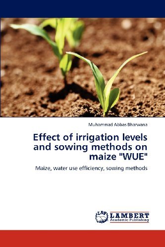 Cover for Muhammad Abbas Bharwana · Effect of Irrigation Levels and Sowing Methods on Maize &quot;Wue&quot;: Maize, Water Use Efficiency, Sowing Methods (Taschenbuch) (2012)