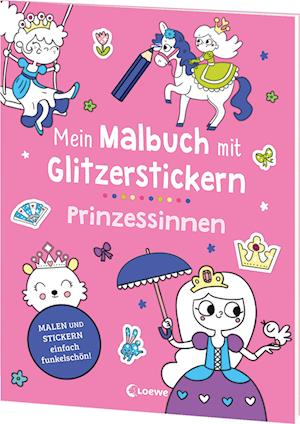 Cover for Mein Malbuch Glitzersticker · Prinzessin (Book)