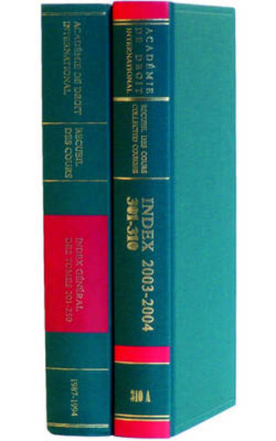 Cover for Academy of European Law Staff · Collected Courses of the Academy of European Law / Recueil Des Cours De L'academie De Droit Europeen (Recueil Des Cours - Index Giniral) (V. 179-200) (Hardcover Book) (1995)