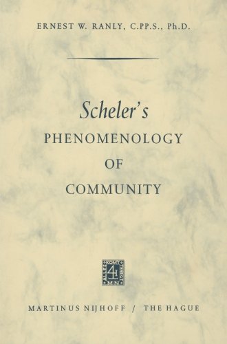 Ernest W. Ranly · Scheler's Phenomenology of Community (Paperback Book) [1966 edition] (1966)