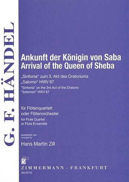 Cover for Handel · Ankunft der Königin von Saba (Buch)