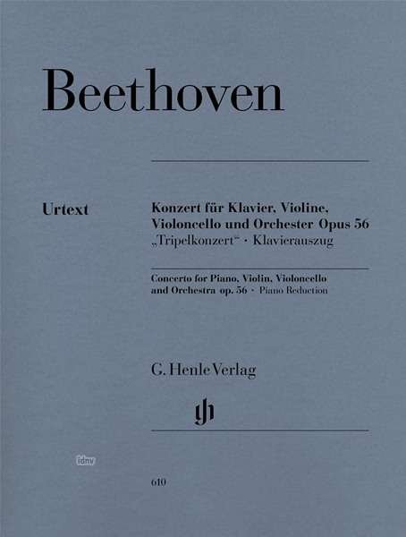 Cover for Beethoven · Konz.,Kl,Vl,Vc.op.56.HN610 (Bog) (2018)