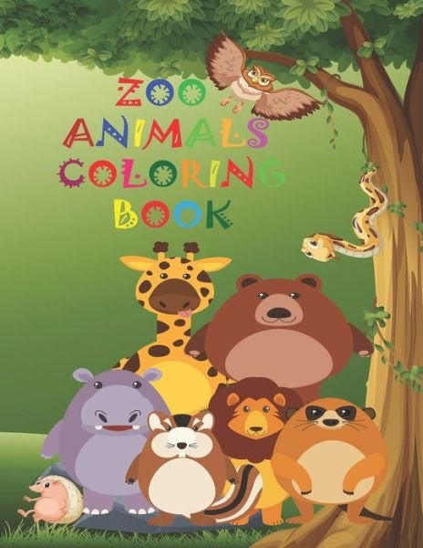 Cover for Red City Art · Zoo Animals Coloring Book (Paperback Bog) (2020)