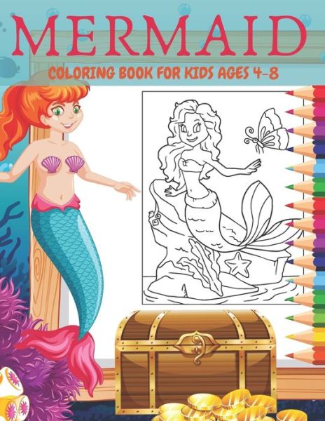 Cover for Rife Pipe · Mermaid Coloring Book for Kids Ages 4-8 (Paperback Book) (2020)