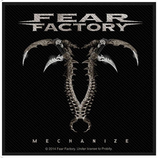 Mechanize Patch (Tour Stock) - Fear Factory - Merchandise - PHM - 0803341545106 - June 12, 2015