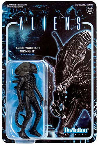 Aliens Reaction Figure - Alien Warrior A (Midnight Black) - Aliens - Merchandise - SUPER 7 - 0840049800106 - March 16, 2020