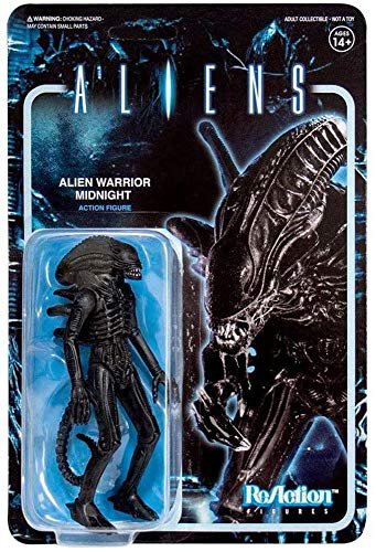 Aliens Reaction Figure - Alien Warrior A (Midnight Black) - Aliens - Produtos - SUPER 7 - 0840049800106 - 16 de março de 2020