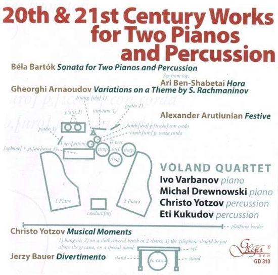 20th & 21st Century Works for Two Pia - Voland Quartet - Musique - GEGA NEW - 3800121303106 - 11 décembre 2007