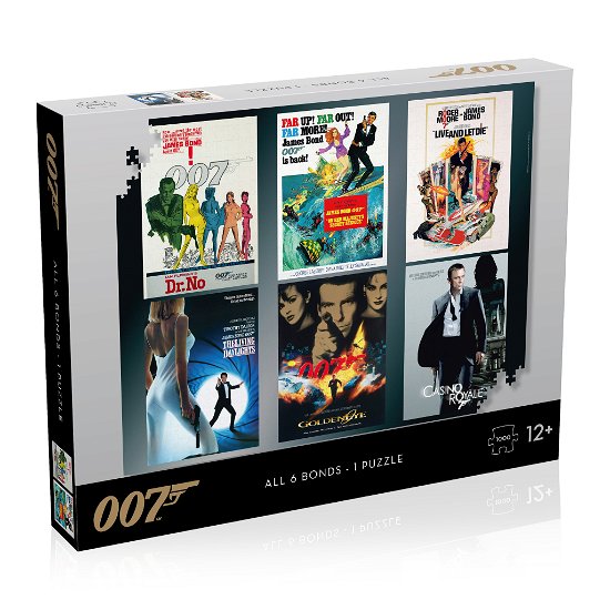 James Bond Puzzle Actor Debut Poster 1000 Pc - James Bond - Brætspil - JAMES BOND - 5036905043106 - March 15, 2021