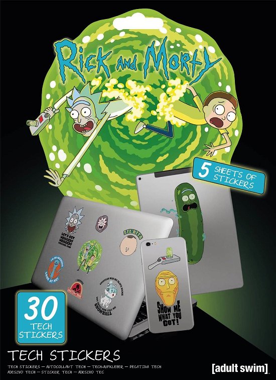 Cover for Stickers · RICK &amp; MORTY - Tech Stickers Pack - Adventures (MERCH) (2019)