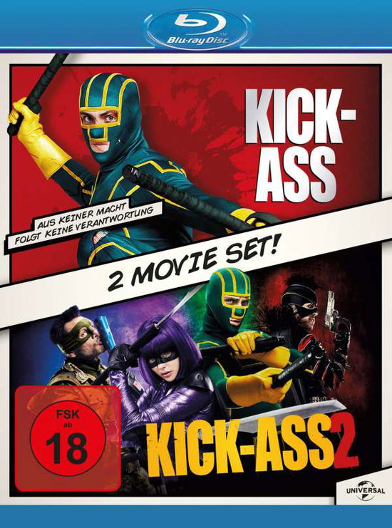 Cover for Aaron Johnson,christopher Mintz-plasse,mark... · Kick-ass / Kick-ass 2 (Blu-ray) (2018)