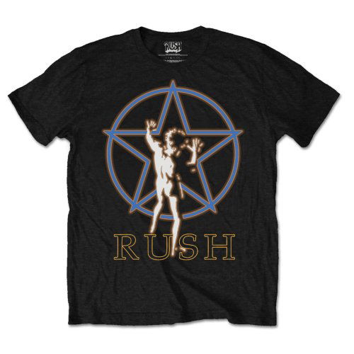 Cover for Rush · Rush Unisex T-Shirt: Starman Glow (Black) (T-shirt) [size S] [Black - Unisex edition] (2015)