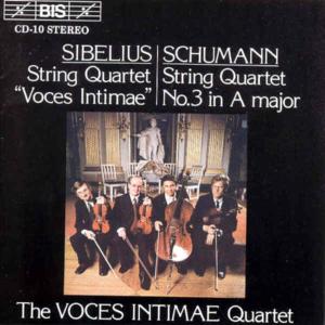 String Quartets - Sibelius / Schumann / Voces Intimae Quartet - Musique - BIS - 7318590000106 - 25 mars 1994