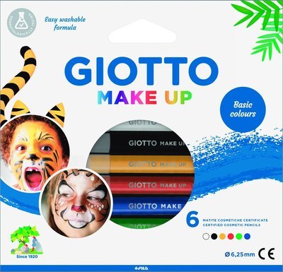 Giotto Make Up Ast.6 Matite Col Ass - Schminkstifte Sortiment L 9 Cm 6 Stck. Standard - Merchandise -  - 8000825031106 - 