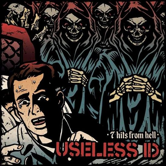 Cover for Useless Id · 7 Hits From Hell (LP) [Coloured edition] (2018)