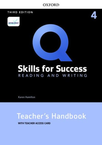 Cover for Karen Hamilton · Q: Skills for Success: Level 4: Reading and Writing Teacher's Handbook with Teacher's Access Card - Q: Skills for Success (Bok) [3 Revised edition] (2020)