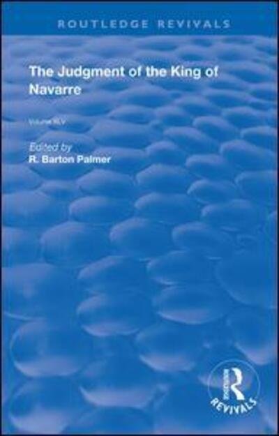 The Judgment of the King of Navarre - Routledge Revivals - Guillaume De Machaut - Bøker - Taylor & Francis Ltd - 9780367179106 - 16. april 2019