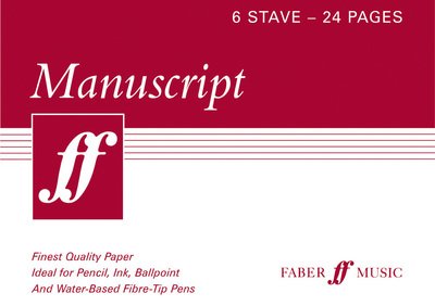 Cover for Faber Music · 24-page A5 Manuscript Book, 6-stave (Paperback Book) (2006)