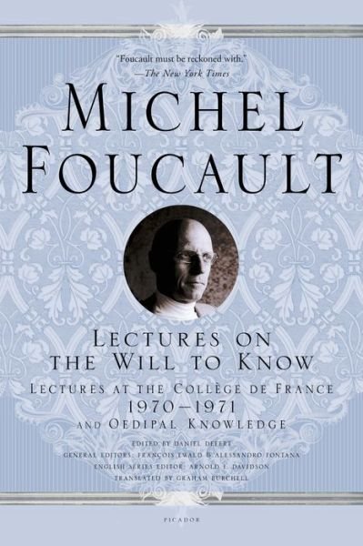 Cover for Michel Foucault · Lectures on the Will to Know (Pocketbok) (2014)