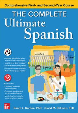 Cover for Ronni Gordon · The Complete Ultimate Spanish: Comprehensive First- and Second-Year Course (Paperback Book) [Bilingual edition] (2021)