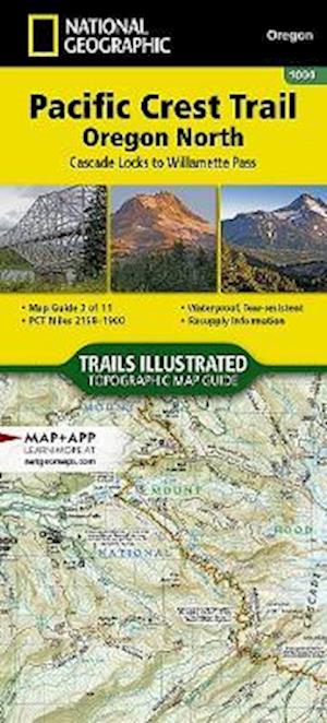 Cover for National Geographic Maps · Pacific Crest Trail, Oregon North: Topographic Map Guide (Paperback Book) [2023rd edition] (2023)