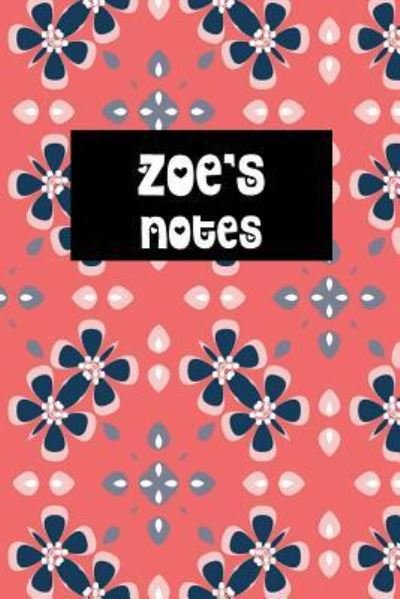 Cover for Wj Journals · Zoe's Notes (Paperback Book) (2019)