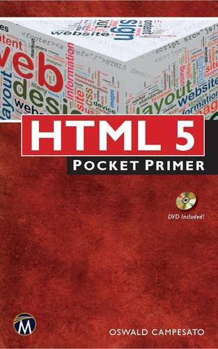 Cover for Oswald Campesato · HTML 5 Pocket Primer - Pocket Primer (Paperback Book) [Pap / Dvdr edition] (2013)